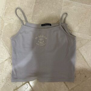 Brandy melville light blue st barth tank